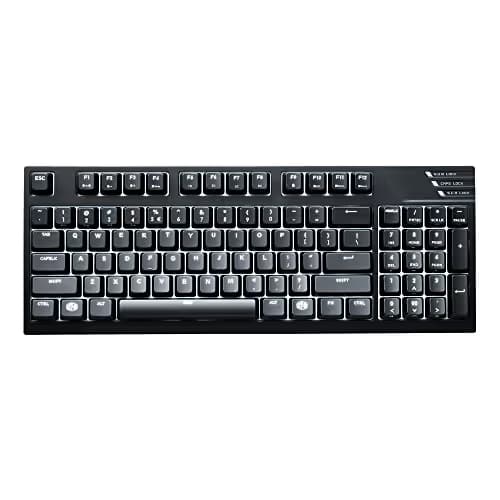 Cooler Master MasterKeys Pro M White (MX Red) Wired Standard Mechanical Keyboard image