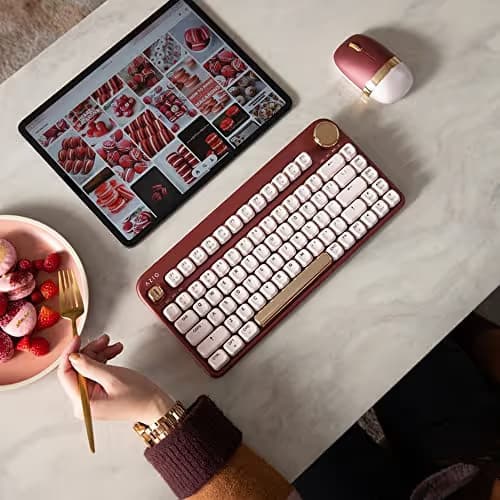 AZIO IZO Bluetooth/Wired Standard Gateron Blue Mechanical Keyboard image