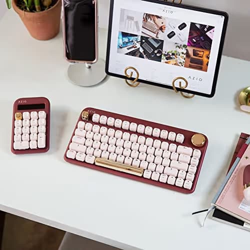AZIO IZO Bluetooth/Wired Standard Gateron Blue Mechanical Keyboard image