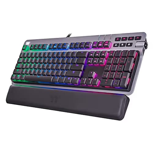 Thermaltake ARGENT K6 RGB Wired Cherry MX Low Profile Red Gaming Keyboard main image