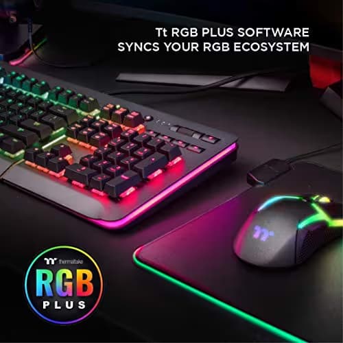 Thermaltake Level 20 RGB RGB Cherry MX Blue Mechanical Wired Gaming Keyboard image
