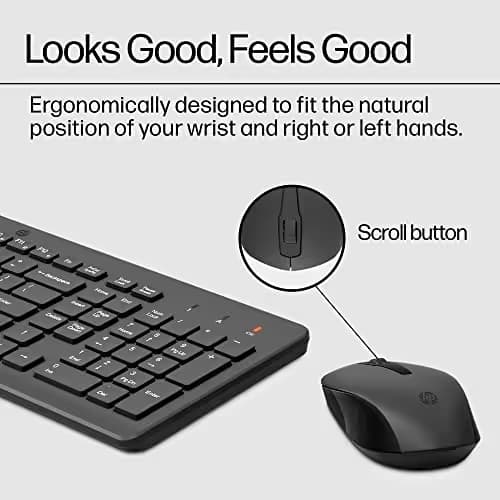 HP 330 Wired/Wireless Standard Keyboard With Optical Mouse image