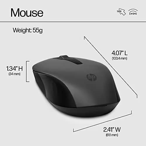 HP 330 Wired/Wireless Standard Keyboard With Optical Mouse image