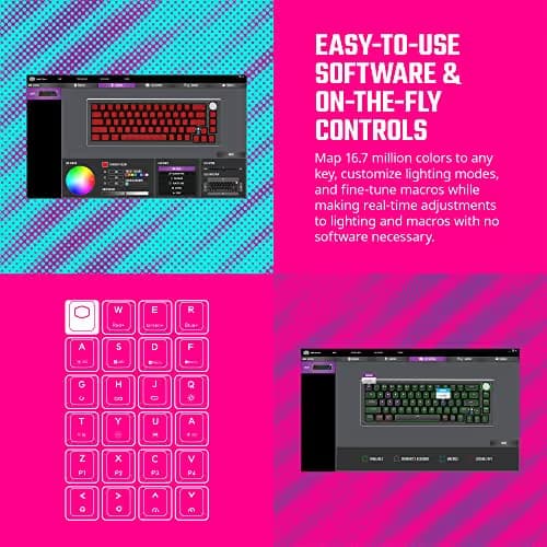 Cooler Master CK721 RGB Bluetooth/Wireless/Wired Gaming Keyboard image