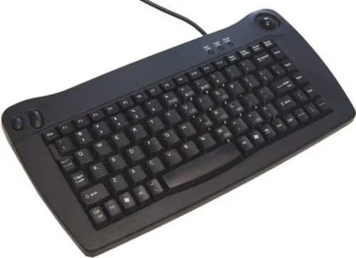 SolidTek KB-5010BU Wired Mini Keyboard With Trackball image