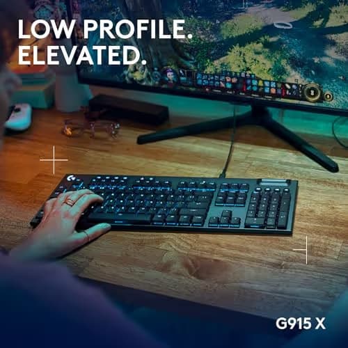 Logitech G915 X RGB Wired Logitech GL Tactile Mechanical Gaming Keyboard image