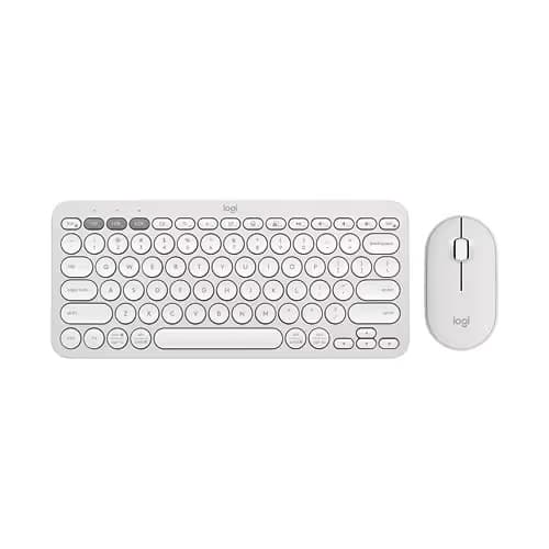 Logitech Pebble 2 Bluetooth/Wireless/Wired Standard Keyboard With Optical Mouse image