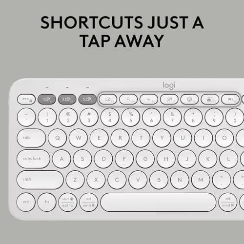 Logitech Pebble 2 Bluetooth/Wireless/Wired Standard Keyboard With Optical Mouse image
