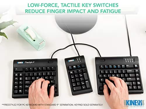 Kinesis Gaming Freestyle2 Wired Ergonomic Split Gaming Keyboard image
