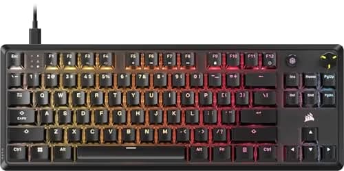 Corsair K70 CORE TKL RGB Wired Corsair MLX Red V2 Linear Gaming Keyboard image