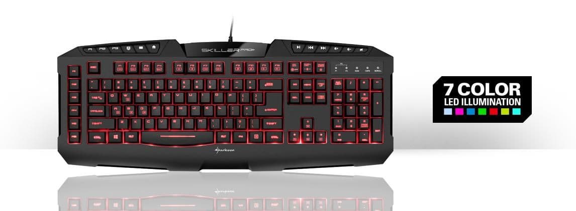 SHARKOON Skiller Pro Plus Wired Gaming Keyboard image