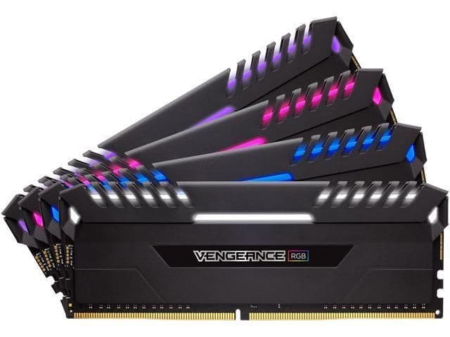Corsair Vengeance RGB Black DDR4-3000 CL16 64GB (4x16GB) image