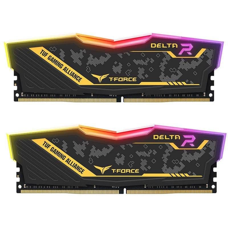 TEAMGROUP T-Force Delta TUF Gaming Alliance Black / Gold DDR4-3200 CL16 16GB (2x8GB) main image