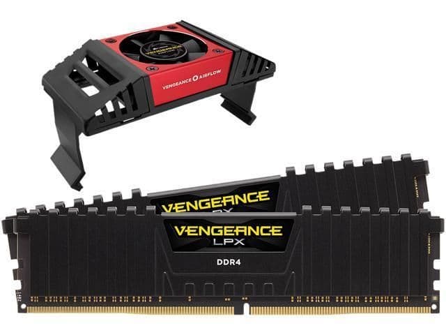 Corsair Vengeance LPX Black / Yellow DDR4-4800 CL18 16GB (2x8GB) image