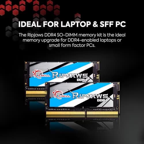 G.Skill Ripjaws Blue / Black SODIMM DDR4-3200 CL22 64GB (2x32GB) image