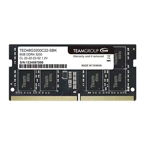 TEAMGROUP Elite Black SODIMM DDR4-3200 CL22 8GB (1x8GB) image