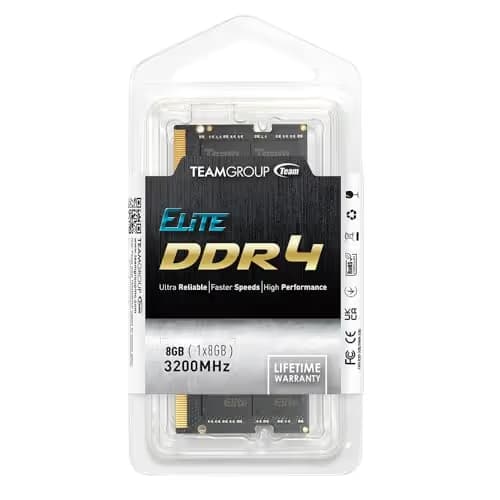 TEAMGROUP Elite Black SODIMM DDR4-3200 CL22 8GB (1x8GB) image