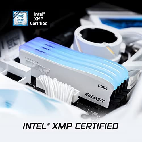 Kingston Fury Beast RGB Special Edition White DDR4-3200 CL16 8GB (1x8GB) image