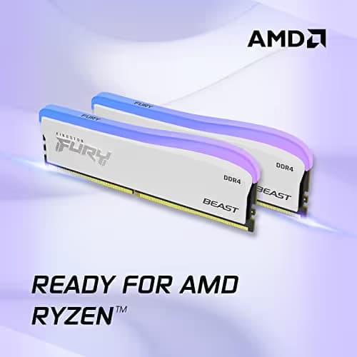 Kingston Fury Beast RGB Special Edition White DDR4-3200 CL16 8GB (1x8GB) image