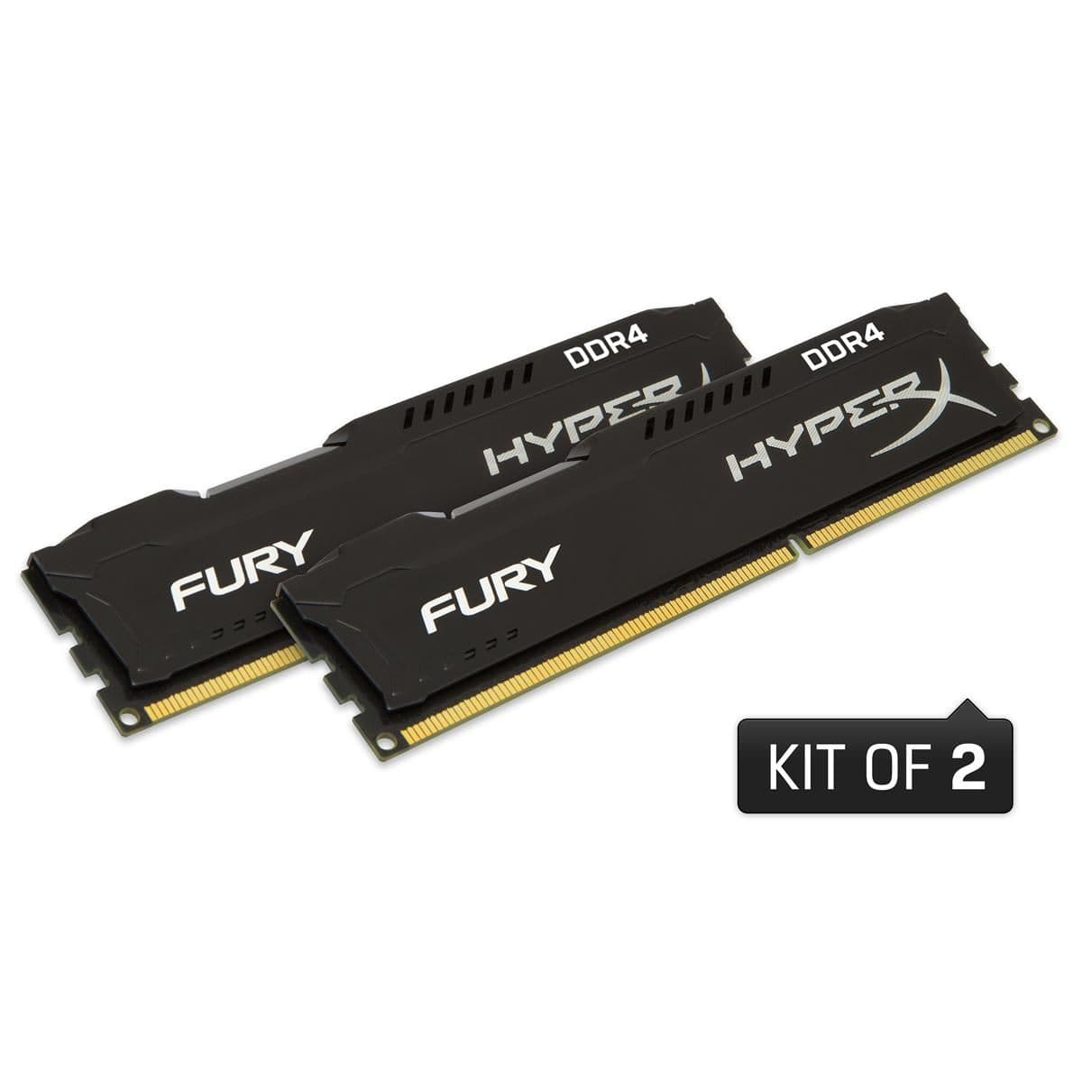 Kingston HyperX Fury Black / White DDR4-2666 CL15 16GB (2x8GB) image