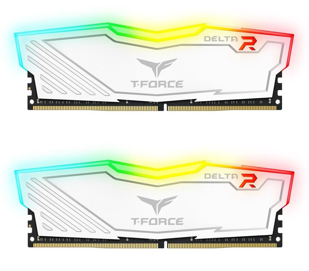 TEAMGROUP T-Force Delta RGB DDR4-2400 CL15 16GB (2x8GB) WHITE main image