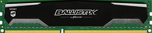 Crucial Ballistix Sport Black / Silver DDR3-1600 CL9 4GB (1x4GB) image