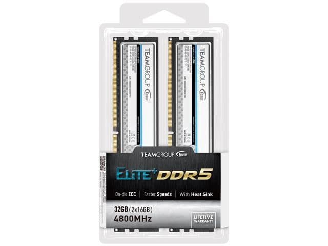 TEAMGROUP Elite Plus Silver DDR5-4800 CL40 32GB (2x16GB) main image