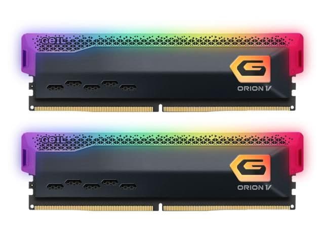 GeIL ORION V RGB AMD Black DDR5-5600 CL38 32GB (2x16GB) image