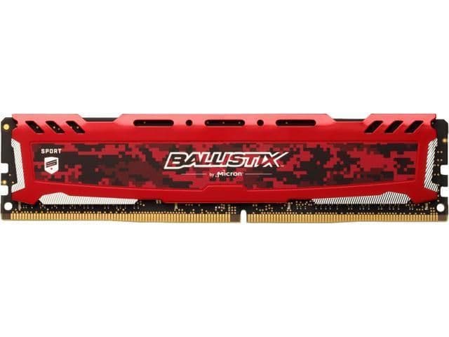 Crucial Ballistix Sport LT Red / Black DDR4-3200 CL16 16GB (1x16GB) main image