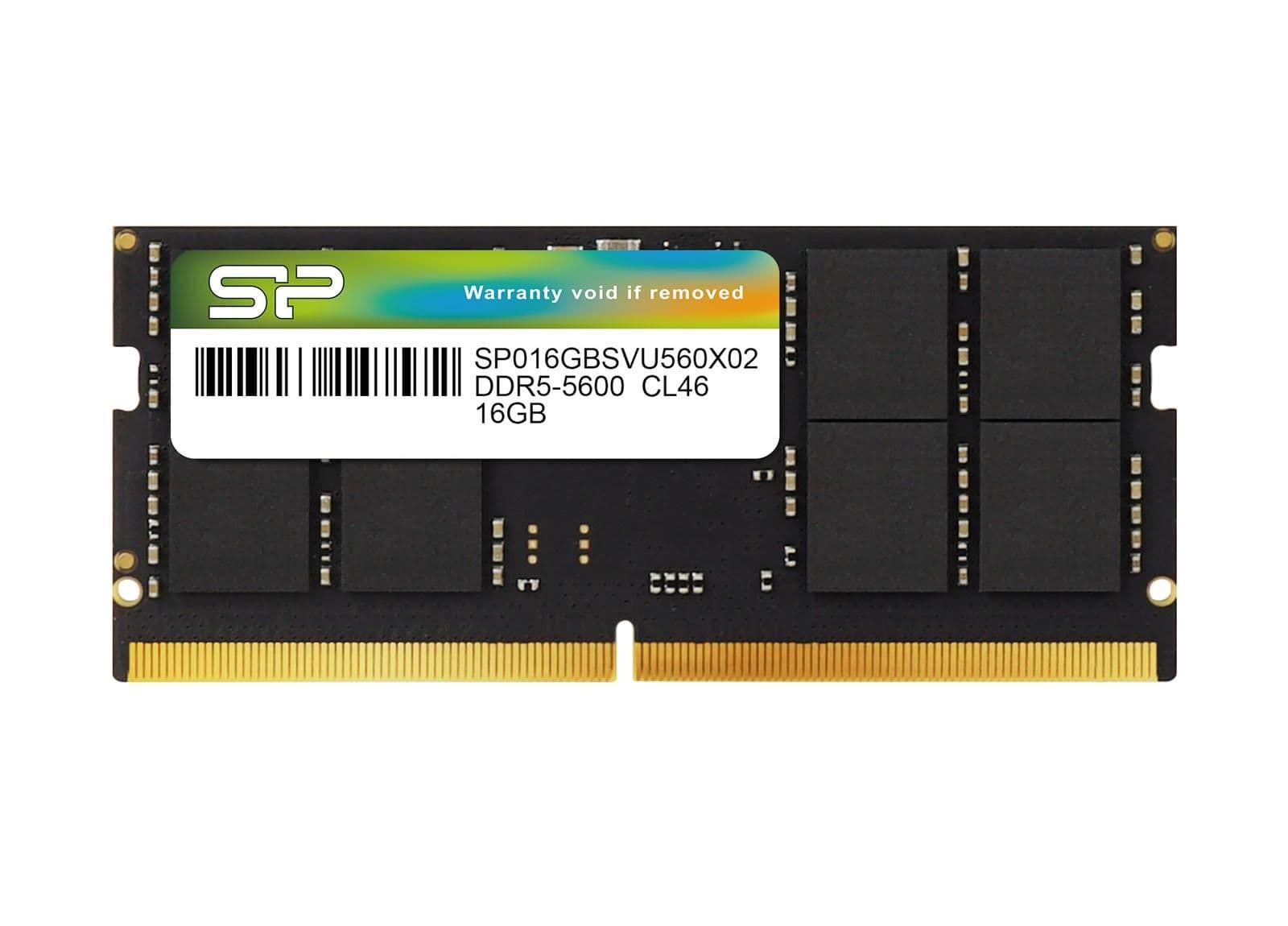 Silicon Power SP016GBSVU560F02 Black DDR5-5600 SODIMM CL46 16GB (1x16GB) image
