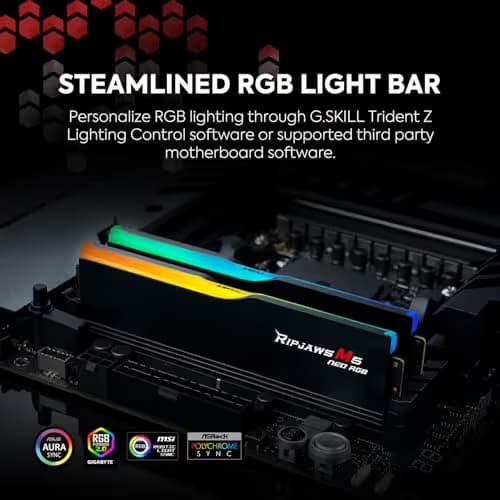 G.Skill Ripjaws M5 Neo RGB Black DDR5-6000 CL36 64GB (2x32GB) image