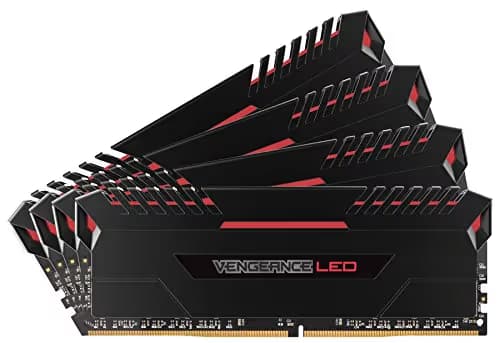 Corsair Vengeance LED Black / Red DDR4-2666 CL16 64GB (4x16GB) main image