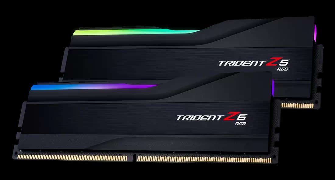 G.Skill Trident Z5 RGB Matte Black DDR5-6000 CL40 32GB (2x16GB) image