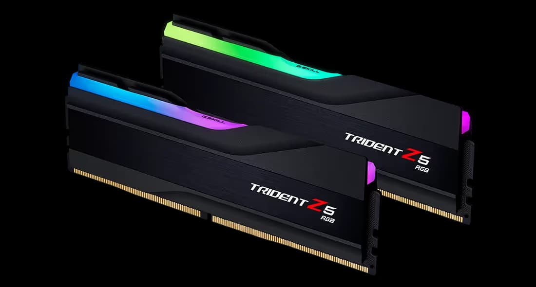 G.Skill Trident Z5 RGB Matte Black DDR5-6000 CL40 32GB (2x16GB) image