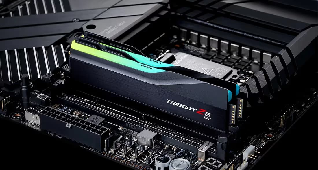 G.Skill Trident Z5 RGB Matte Black DDR5-6000 CL40 32GB (2x16GB) image