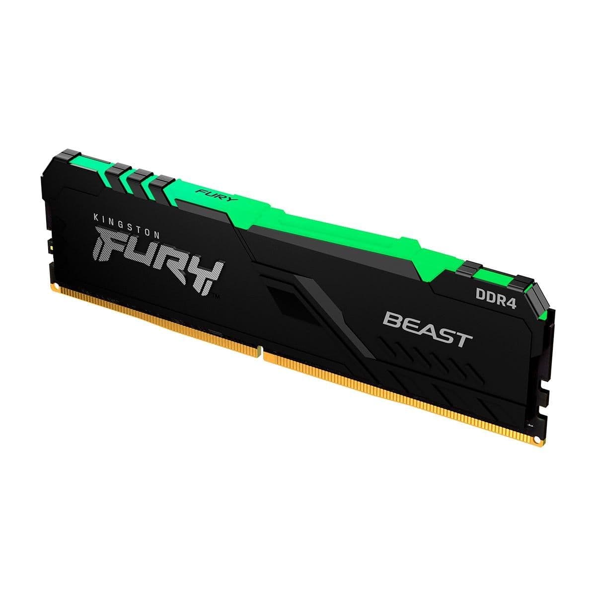 Kingston FURY Beast RGB Black / Silver DDR4-3600 CL17 8GB (1x8GB) image