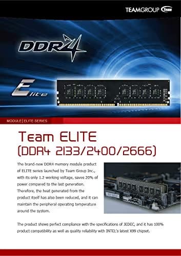 TEAMGROUP Elite Black DDR4-2666 CL19 8GB (1x8GB) image