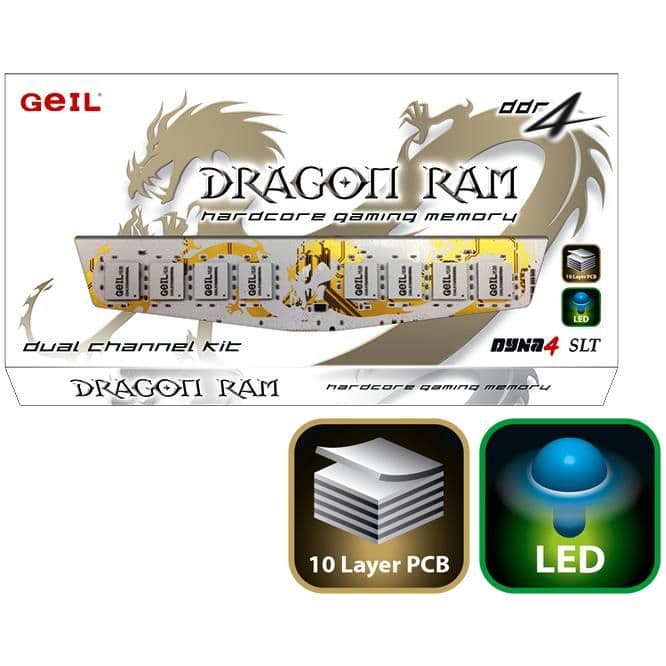 GeIL Dragon White / Gold DDR4-4000 CL19 8GB (2x4GB) image