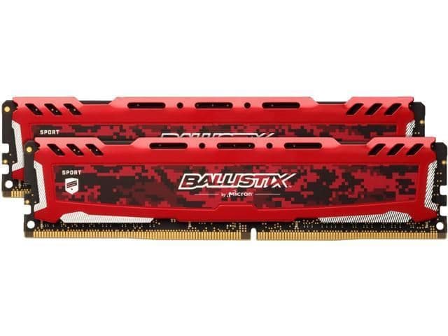 Crucial Ballistix Sport LT DDR4-3200 CL16 32GB (2x16GB) image