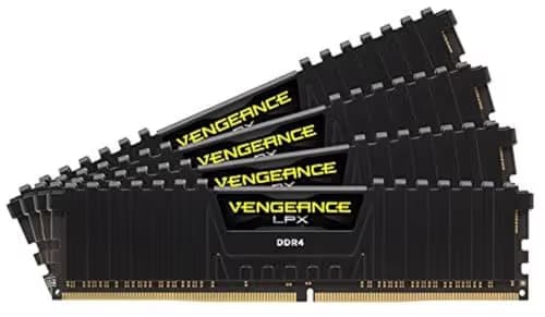 Corsair Vengeance LPX Black / Yellow DDR4-3000 CL16 32GB (1x32GB) image