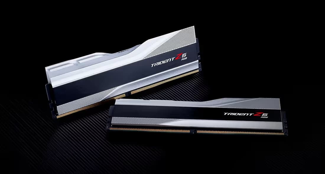 G.Skill Trident Z5 RGB Metallic Silver DDR5-5600 CL36 32GB (2x16GB) image