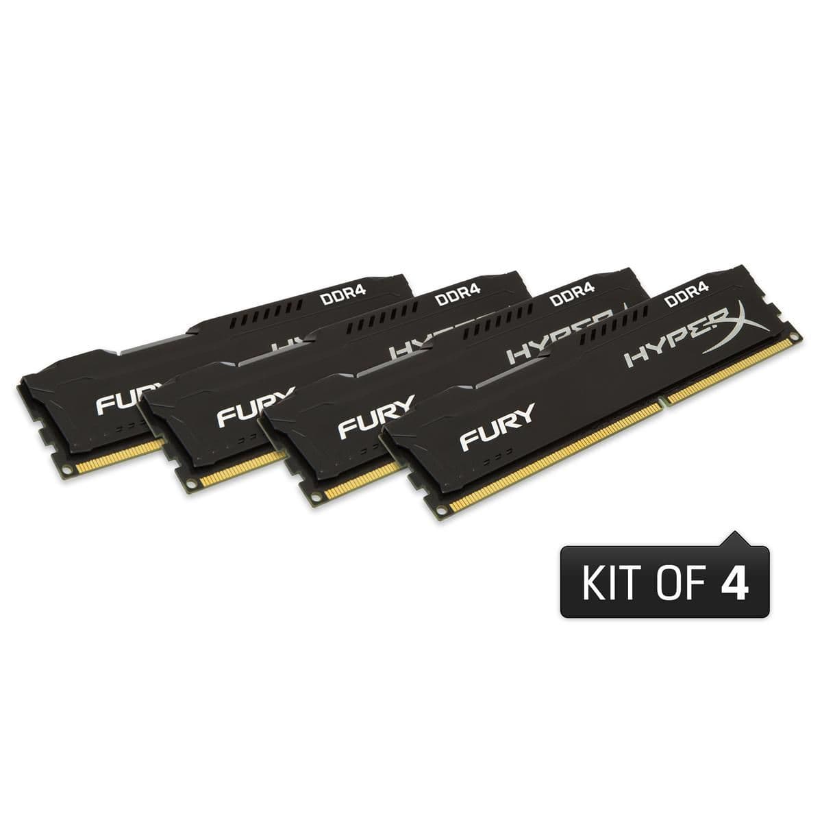 Kingston HyperX Fury Black / Silver DDR4-2400 CL15 16GB (4x4GB) main image