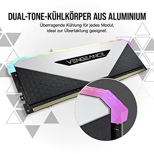Corsair Vengeance RGB RT White / Black DDR4-3600 CL18 32GB (4x8GB) image