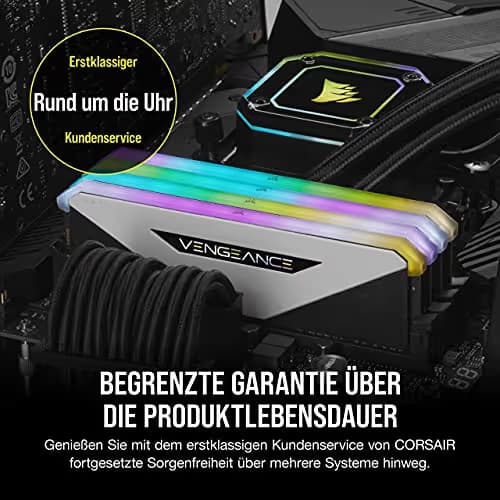 Corsair Vengeance RGB RT White / Black DDR4-3600 CL18 32GB (4x8GB) image