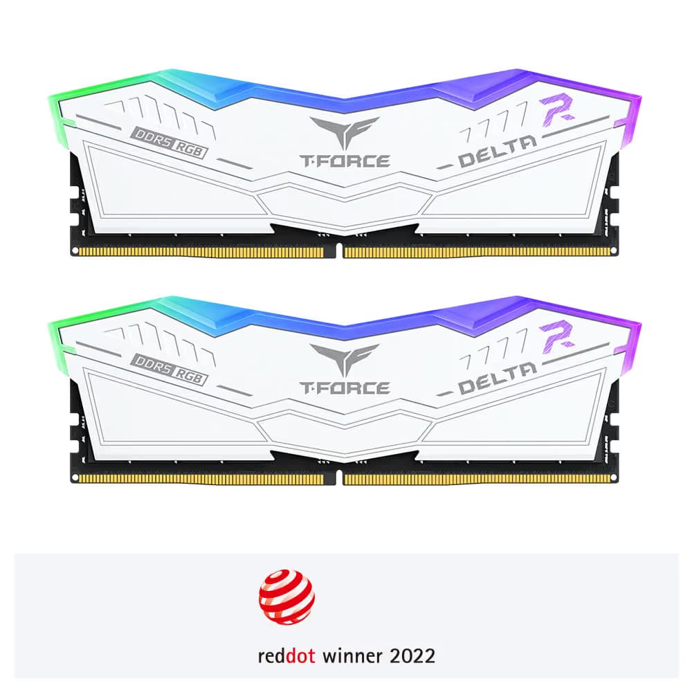 TEAMGROUP T-Force Delta RGB 96GB (2x48GB) DDR5-7000 CL34 White main image