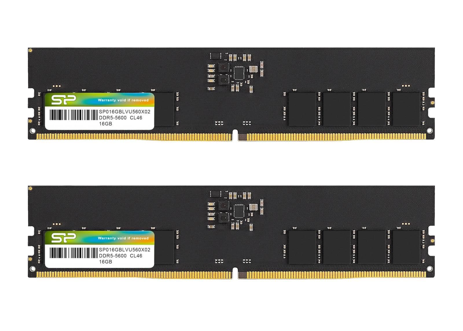 Silicon Power SP032GBLVU560F22 Black DDR5-5600 CL46 32GB (2x16GB) image