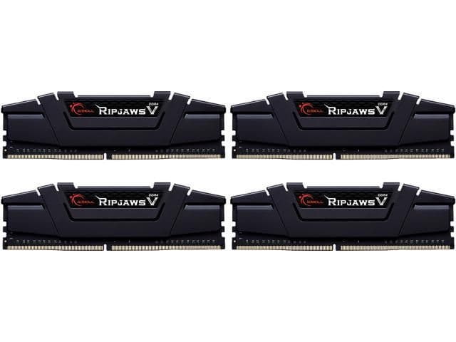 G.Skill Ripjaws V Black DDR4-3600 CL16 64GB (4x16GB) image
