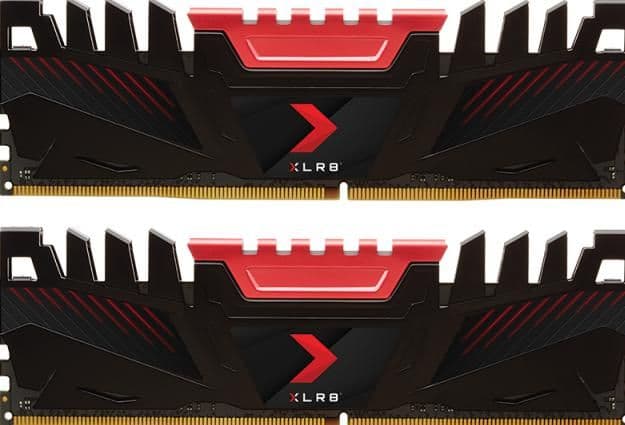 PNY XLR8 Gaming Black / Red DDR4-2666 CL16 16GB (2x8GB) image