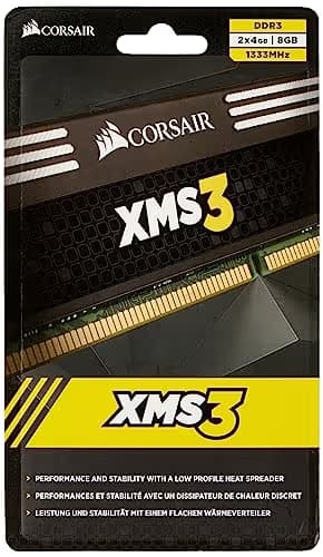 Corsair XMS3 Black / Silver DDR3-1333 CL9 8GB (2x4GB) image