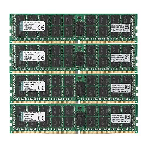 Kingston KVR21R15D4K4/64 Registered Black / Green DDR4-2133 CL15 64GB (4x16GB) main image